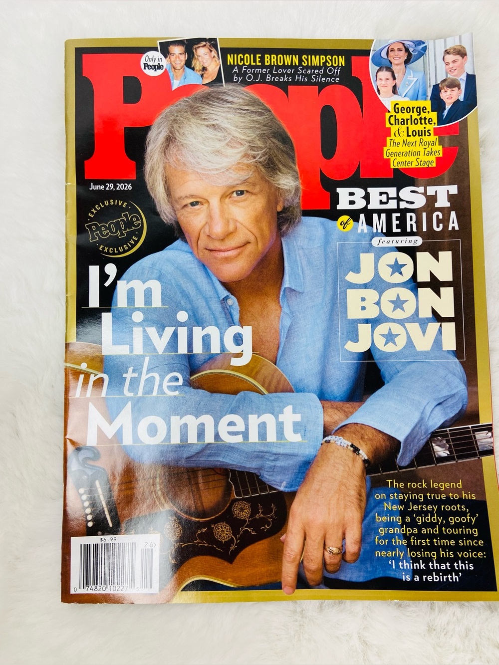 People Magazine Jon Bon Jovi Cover I’m living in the moment (Blue)
